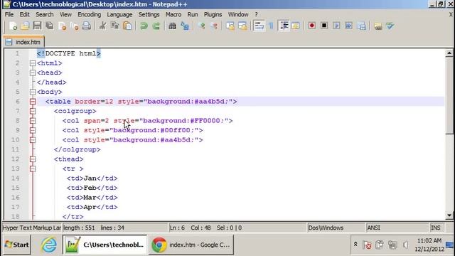 Learn HTML code: tables смотреть онлайн
