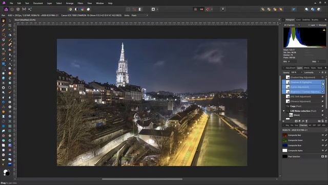 How to finalize an HDR photograph in Affinity Photo смотреть онлайн