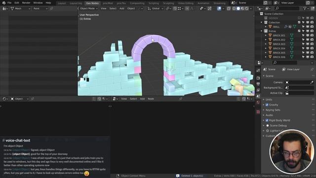 Ancient Ruins with Geometry Nodes - Studio Culture Livestream смотреть онлайн