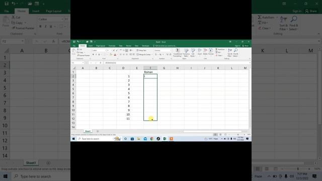 Roman Numbers Series In MS Excel | How To Fill Roman Number Series in Excel смотреть онлайн