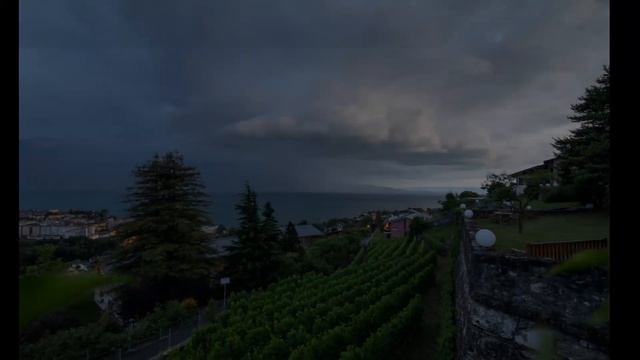 Storm over Leman Lake in timelapse смотреть онлайн