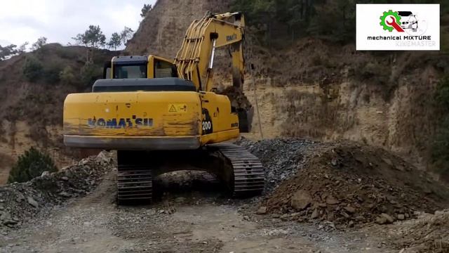 Komatsu pc 200-8 working and power  load test