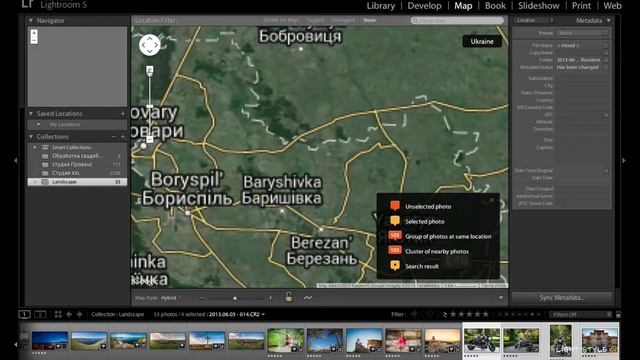 Уроки Lightroom №3. Вкладка карты. Как добавить геоданные к фотографии. смотреть онлайн