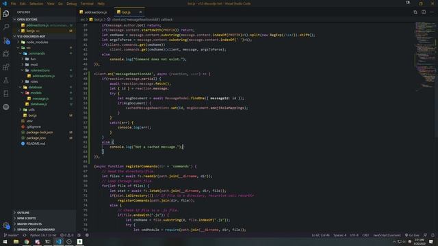 Discord.JS v12 - Ep. 23 - Role Reaction Bot Tutorial Part #5 - Reacting & Adding Roles! смотреть онлайн