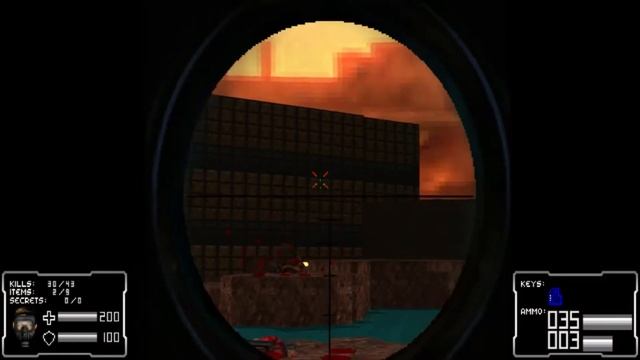 [Doom II] Doom Lowtech Remake + Oblige 6.20 4-Maps WAD (Map 02) смотреть онлайн