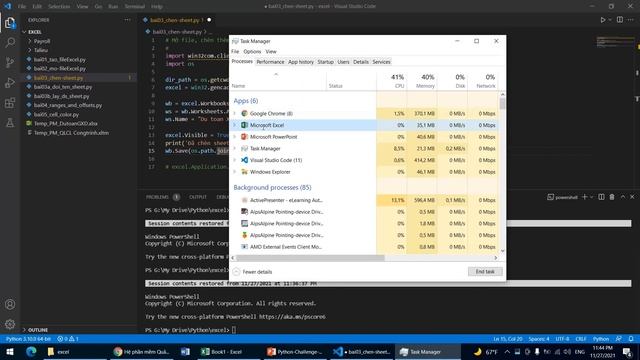 Bài 03 dùng Python điều khiển Excel chèn thêm sheet vào file đã có sử dụng thư viện win32com client смотреть онлайн