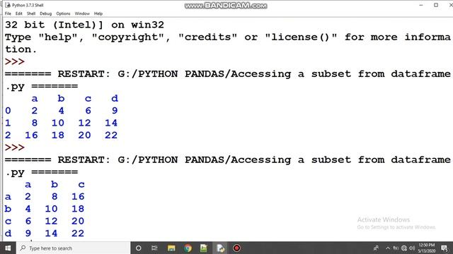 Accessing a subset from dataframe смотреть онлайн