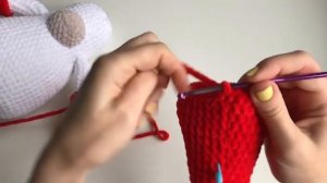 Новогодний гном крючком. Мастер-класс. Часть 3