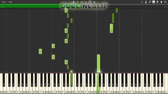 Halo 3: ODST - The Light at the End Another Rain Theme Piano Tutorial Synthesia смотреть онлайн