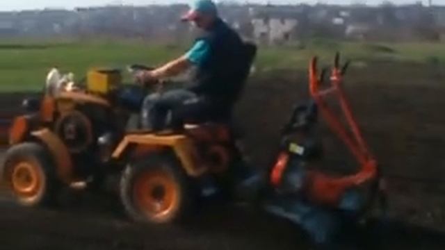 минитрактор с мотоблока кентавр 1070Д смотреть онлайн