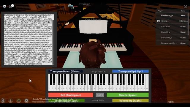 Roblox Piano - Pigstep by Lena Raine (Minecraft) смотреть онлайн