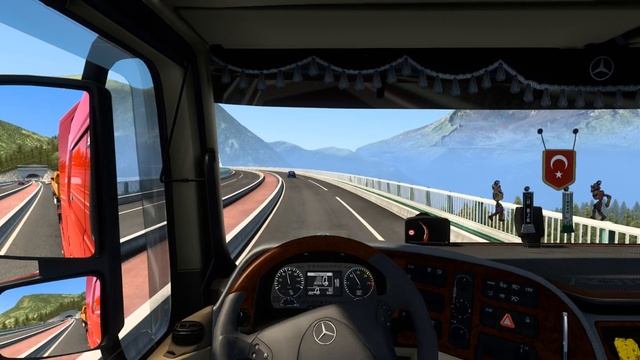 Euro Truck Simulator 2 - Grand Utopia - Mercedes-Benz Actros - Öz Treyler смотреть онлайн