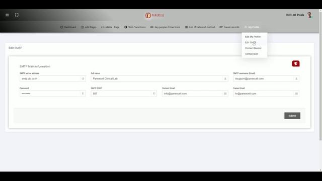 Panexcell Cloud Software | Back end | Content Management System | SMTP Setup смотреть онлайн