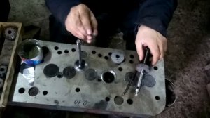 Ремонт головки, шарошка посадочных мест, притирка клапанов