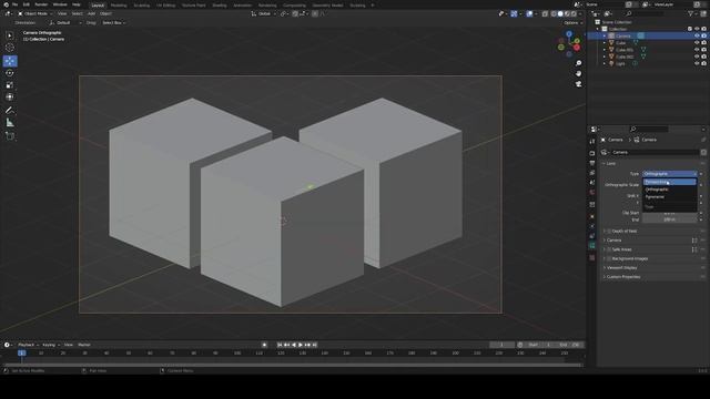 ORTHOGRAPHIC AND PERSPECTIVE [Blender Major Problem] смотреть онлайн