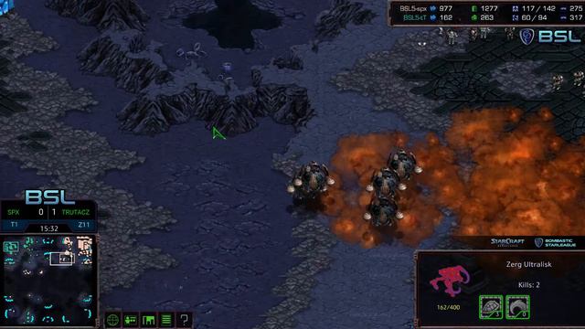 StarCraft Remastered - SPX [T] vs trutaCz [Z] - Bombastic Starleauge 5 (BSL5) Ro16 смотреть онлайн