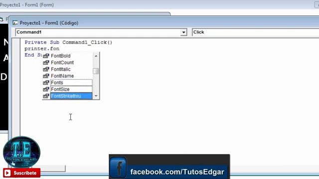 CREAR UN BOTON DE IMPRIMIR EN VISUAL BASIC - PROGRAMAR UN BOTON IMPRIMIR CONTROLES EN VISUAL BASIC смотреть онлайн
