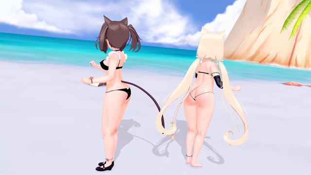 「Chocola & Vanilla」 Sistar Shake It 【MMD 4K 60fps】