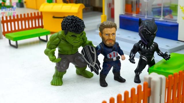 Power Rangers & Marvel Avengers Toys Pretend Play | Hulk & Spider Hulk vs Juggernaut Villains Army смотреть онлайн
