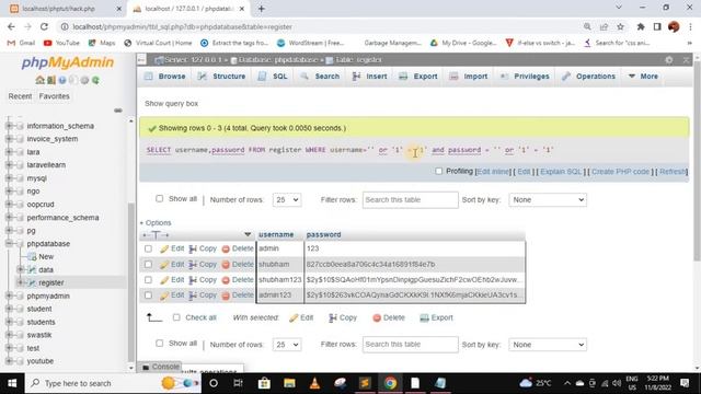 sql injection | how to prevent sql injection in php | mysqli real escape string in php - 60 #hack смотреть онлайн