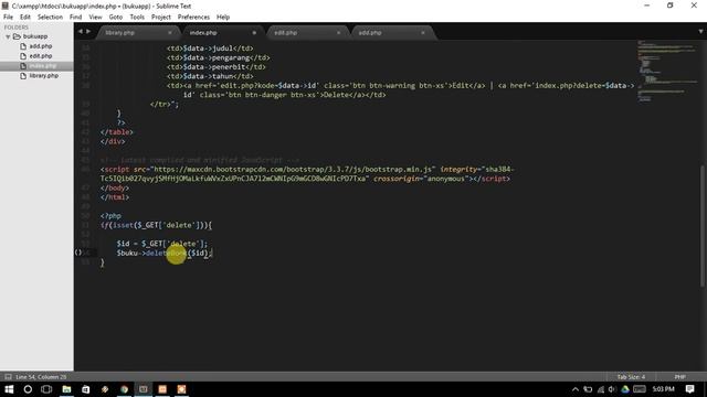 Tutorial Membuat CRUD WebApp PHP Mysql Bootstrap dengan OOP Part 6 (Delete Data) смотреть онлайн