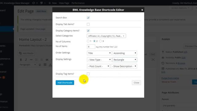 How To Activate Square Layout | BWL Knowledge Base Manager | WordPress Plugin смотреть онлайн