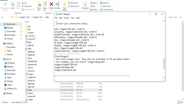 Mugen how to set characters to stages and order in arcade mode смотреть онлайн