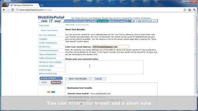 Free Test Tools - Free HostName Test смотреть онлайн