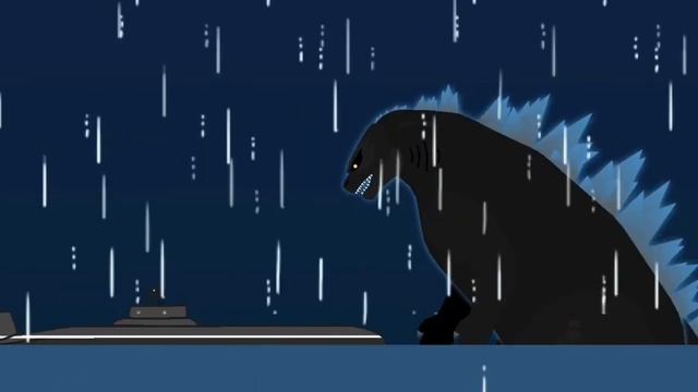 Godzilla: King of the Monsters - Atomic Breath Scene (Sticknodes Animation) смотреть онлайн
