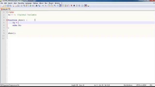PHP Variables смотреть онлайн