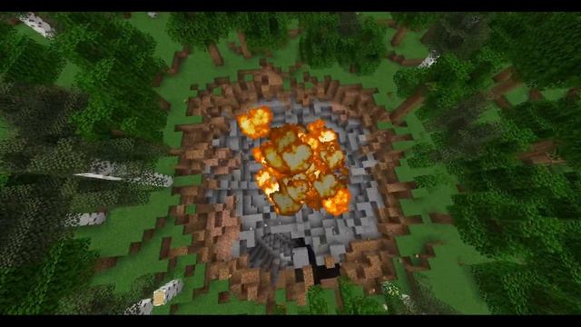 Minecraft: 1000 TNT minecarts exploding all at once смотреть онлайн