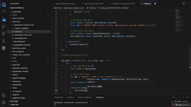 Build a RESTful API with Node, Express and MySQL CRUD - Part 3 | Read Functionality смотреть онлайн