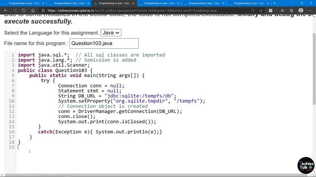 NPTEL Programming in Java Week 10 All Programming Assignment Solutions || August 2020 || Swayam смотреть онлайн
