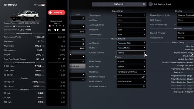 GT 7 AE86 Sprinter Trueno Drifting Settings смотреть онлайн