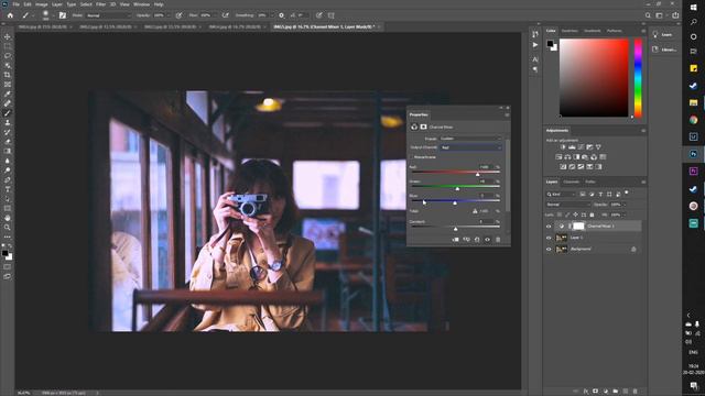 Basic Photoshop editing Ep. 4 | Channel Mixer | Color Grading Basics смотреть онлайн