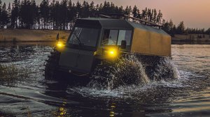 Вездеход Тайфун | Испытание Снегоболотохода на Колесах Сверхнизкого Давления