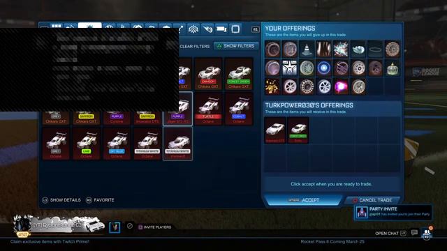 Rocket League [Trades/Sub Games/Giveaways]