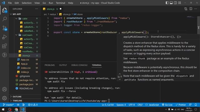 شرح بالعربي | React Redux Tutorial - 20 - Logger Middleware смотреть онлайн