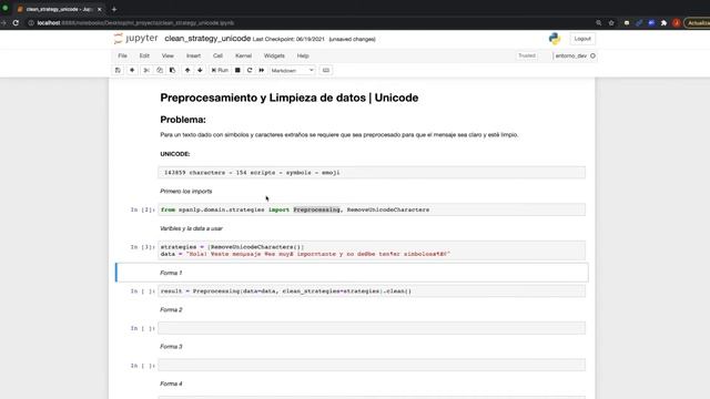 Python Spanlp - Preprocesamiento y Limpieza de datos | Unicode смотреть онлайн