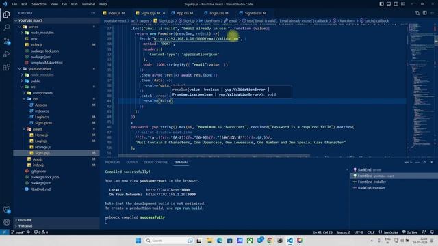 React SignUp Validation Part III - Malayalam смотреть онлайн