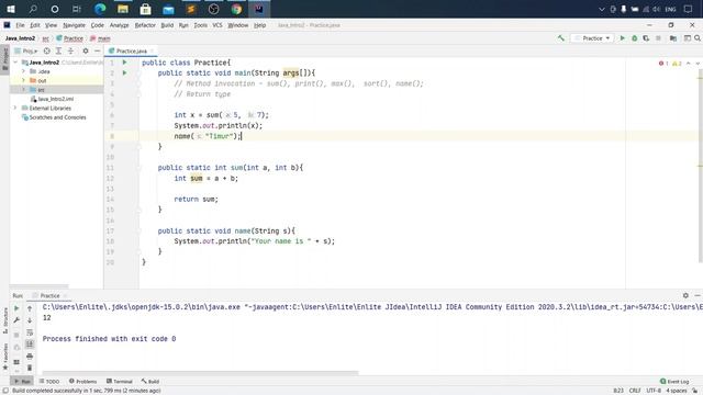 Java урок - 7.1.1 Вызов метода и тип возврата смотреть онлайн