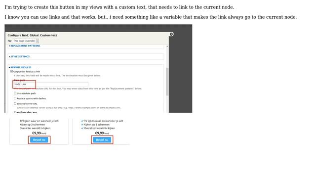 Drupal: View button that links to current node смотреть онлайн