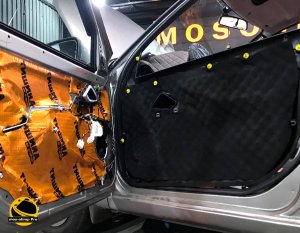 Шумоизоляция дверей ЛАДА ГРАНТА