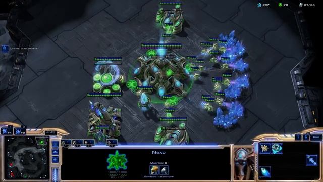 Tutorial Heart of the Swarm Español | Protoss | 3 Gate Stargate Proxy Oracle смотреть онлайн