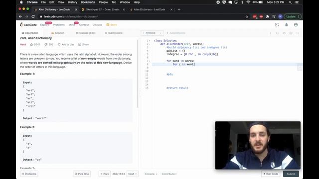 ALIEN DICTIONARY (Leetcode) - Code & Whiteboard смотреть онлайн