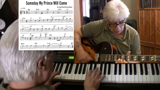 Someday My Prince Will Come - guitar & piano jazz cover - Yvan Jacques смотреть онлайн
