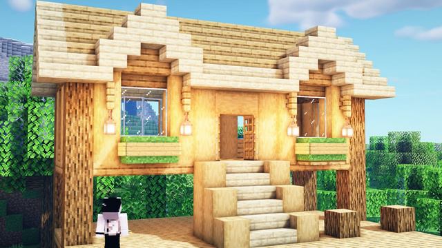 Майнкрафт (Minecraft) - Как построить деревянный дом для выживания смотреть онлайн