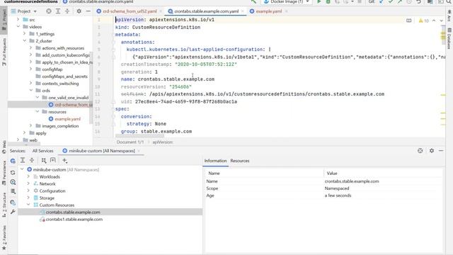 IntelliJ IDEA Kubernetes Tips: Custom Resource Definitions schemas (CRDs) in the Services view смотреть онлайн