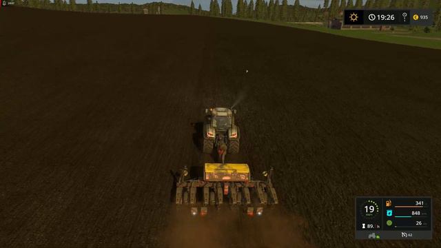 Farming Simulator 17 ➣ Прохождение • Sosnovka. Часть 504. Посев подсолнуха на большом поле смотреть онлайн