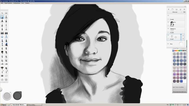 Ксения Желудова, Speed Drawing, Timelapse смотреть онлайн